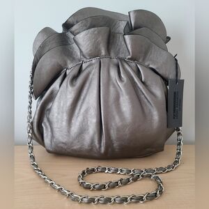 BNWT - High Fashion Metallic Silver Women's Shoulder Bag